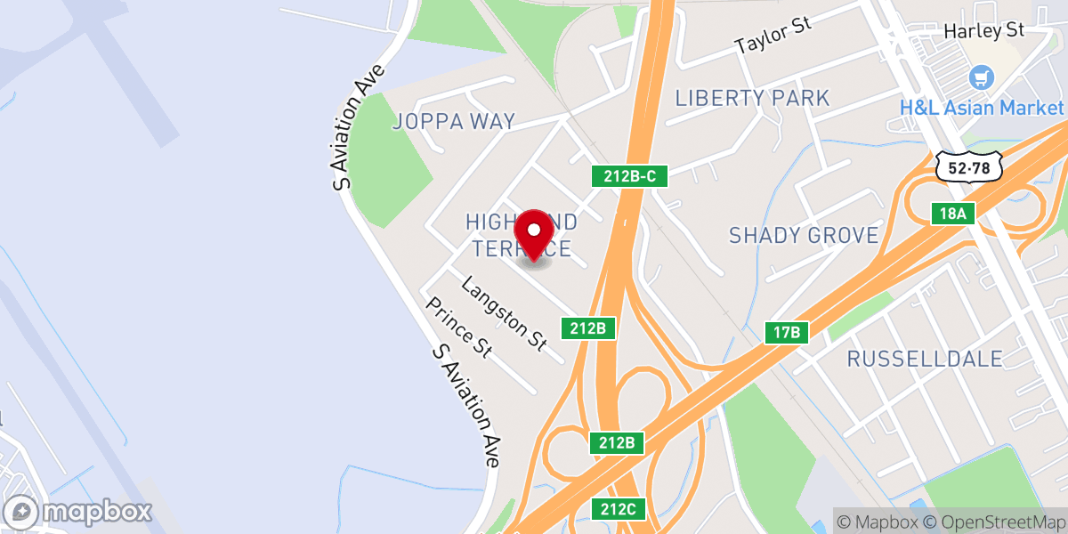 Map showing location of St Matthew's Reformed Epscpl