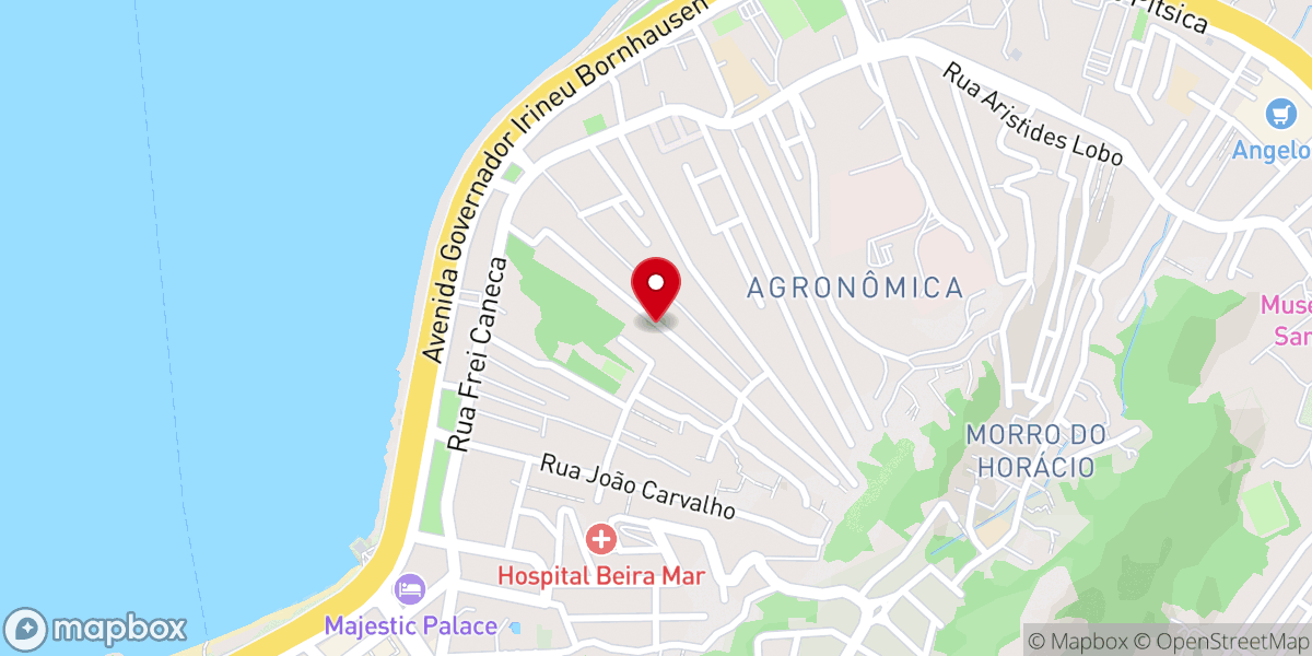 Map showing location of Igreja Evangélica Aqui Jesus Está