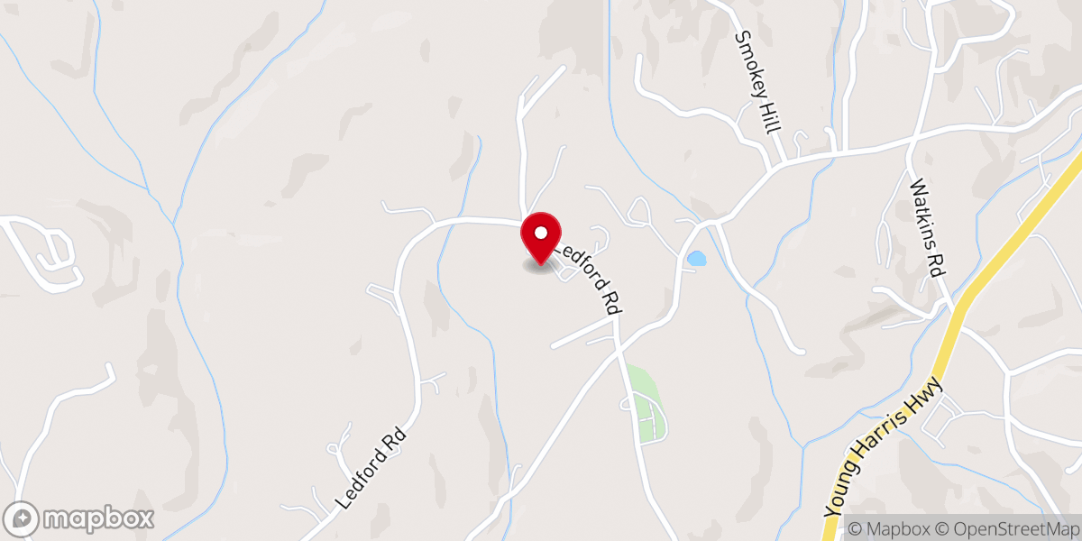 Map showing location of St. Clare's Episcopal Church