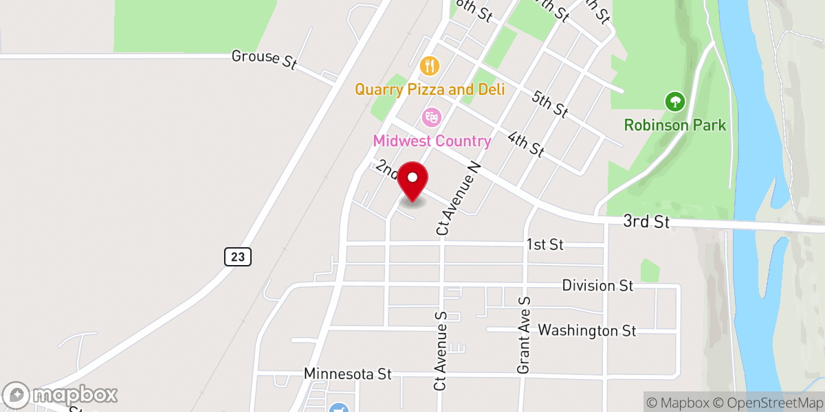 Map showing location of St Luke's Catholic Church