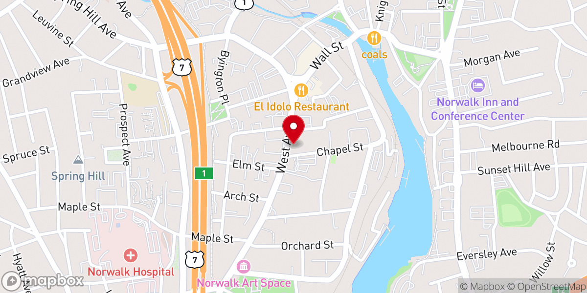 Map showing location of Saint Mary Church