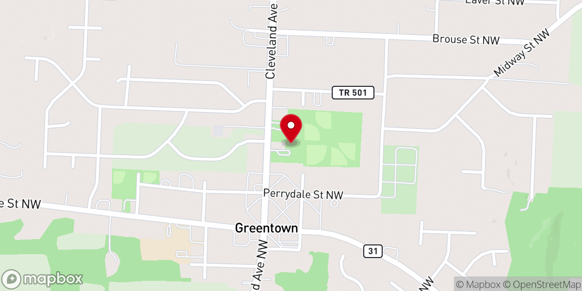 Map showing location of Living Faith Worship Center A/G