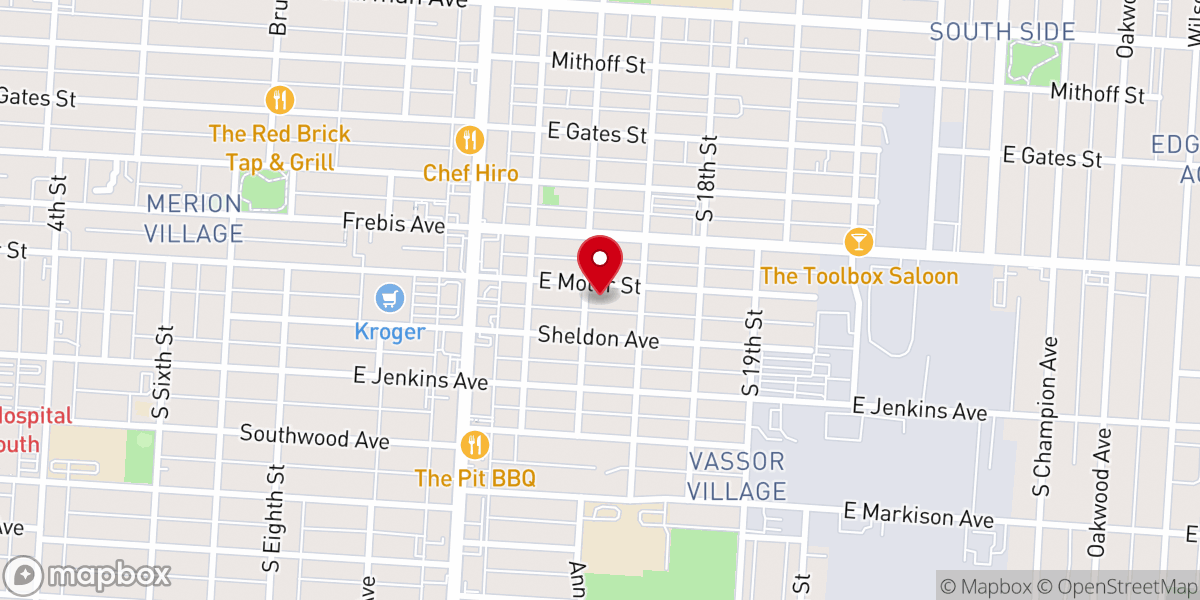 Map showing location of Refuge Temple Church