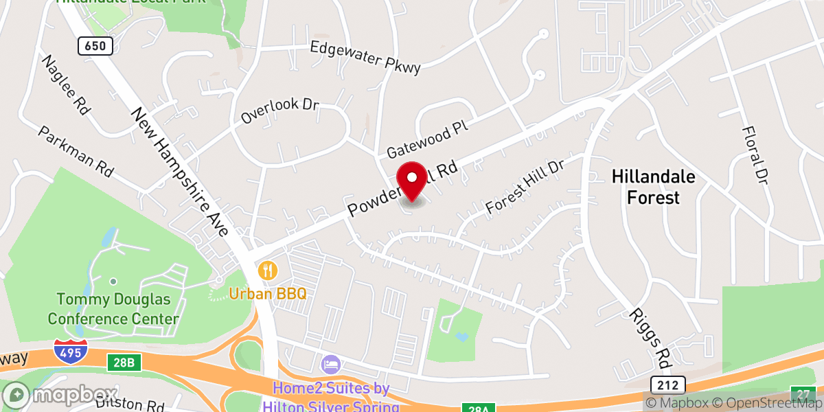 Map showing location of Takoma Metaphysical Chapel