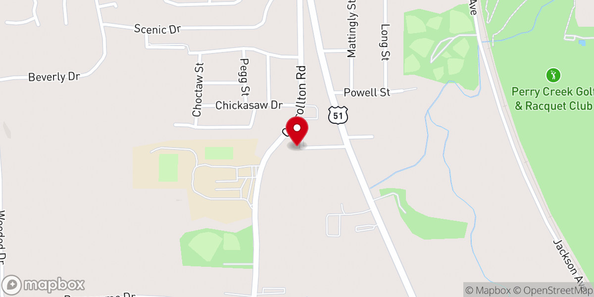 Map showing location of Grenada Church of God
