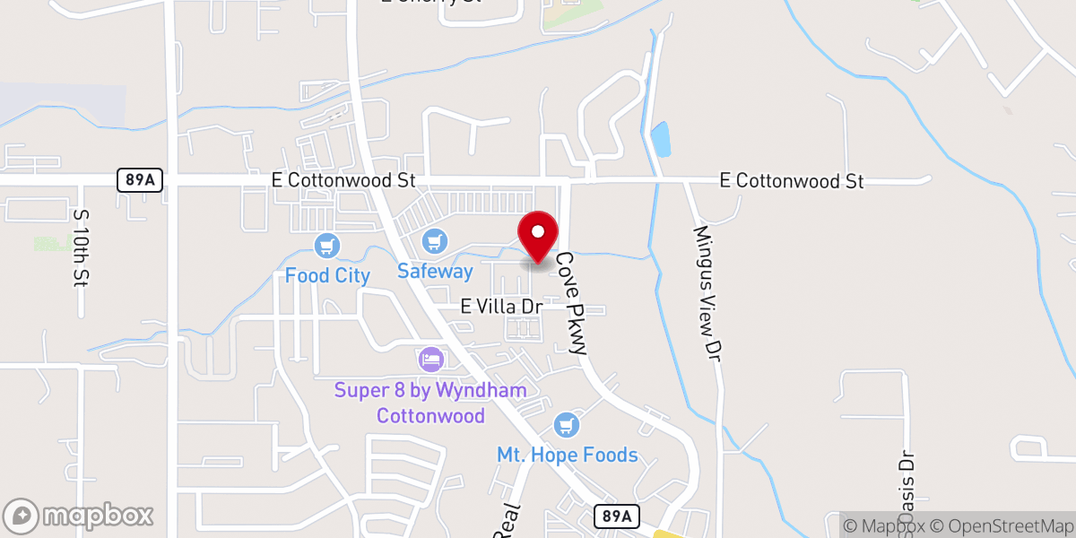 Map showing location of New Hope Christian Fellowship