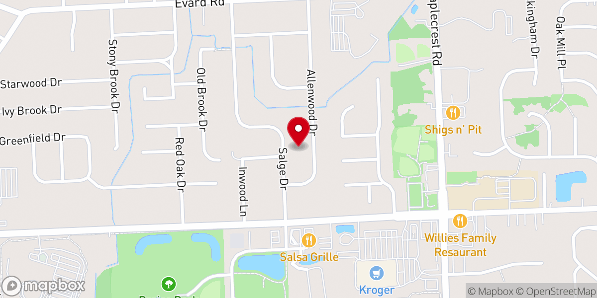 Map showing location of North Park Community Church Inc