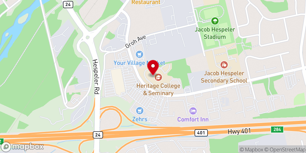 Map showing location of Mount Carmel Pentecostal Church