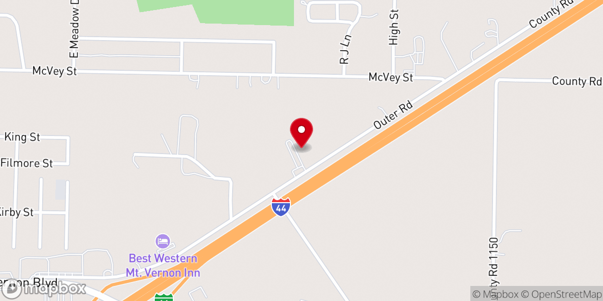Map showing location of Covenant Baptist Church