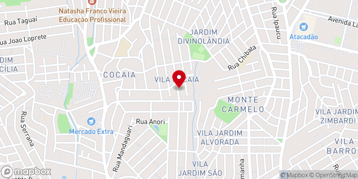 Map showing location of Assembleia de Deus Ministério Madureira