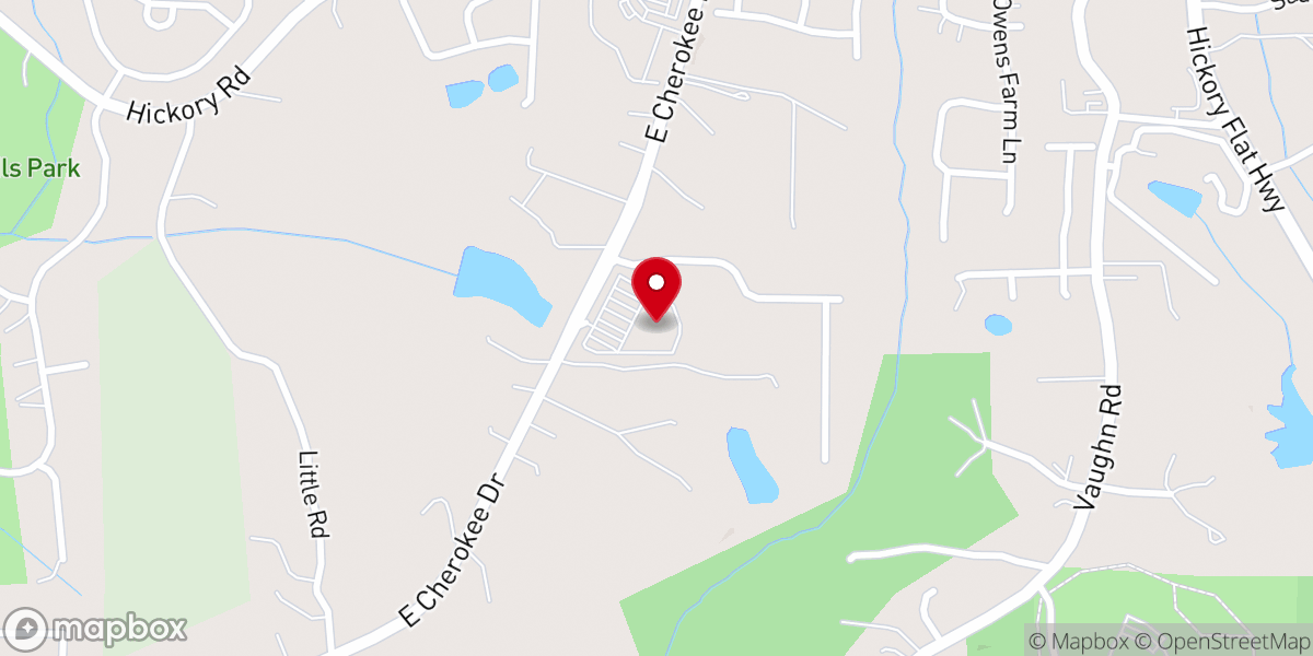 Map showing location of Sunnyside Church of God