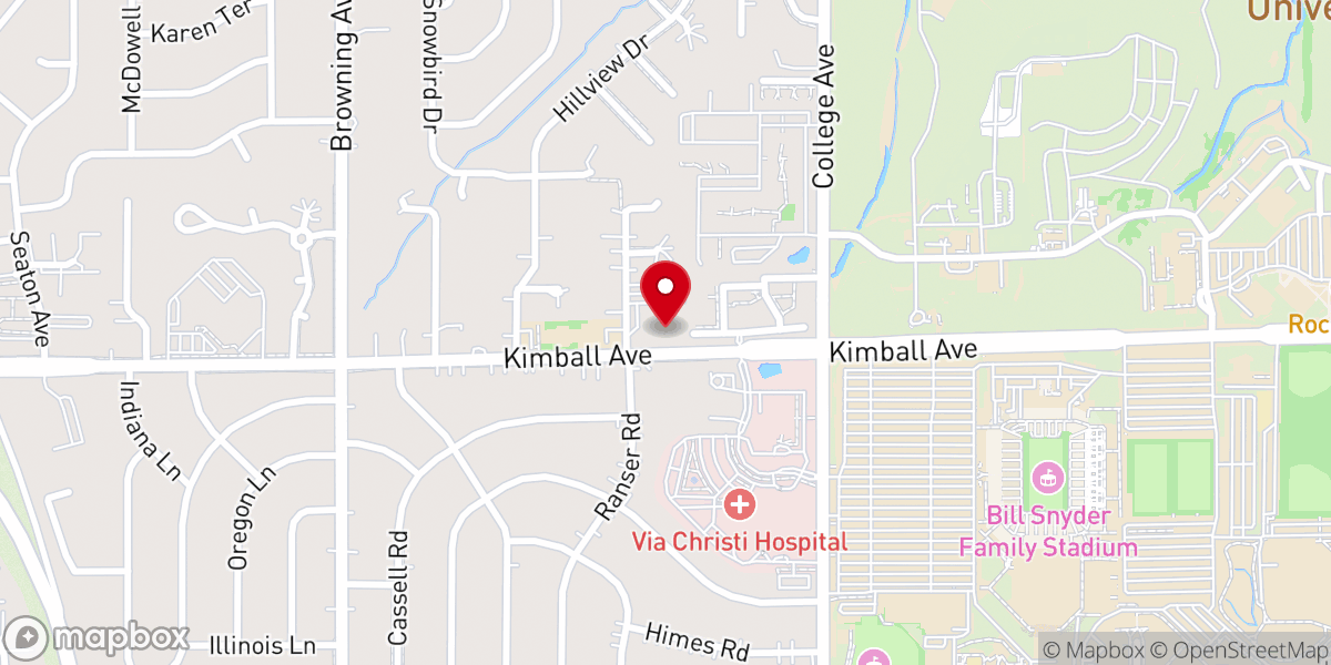 Map showing location of Peace Lutheran Church ELCA