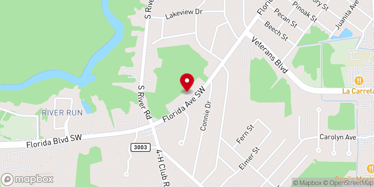 Map showing location of Cornerstone Fellowship Church of God