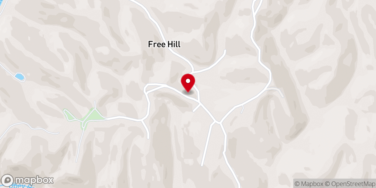 Map showing location of Free Hills Church of Christ