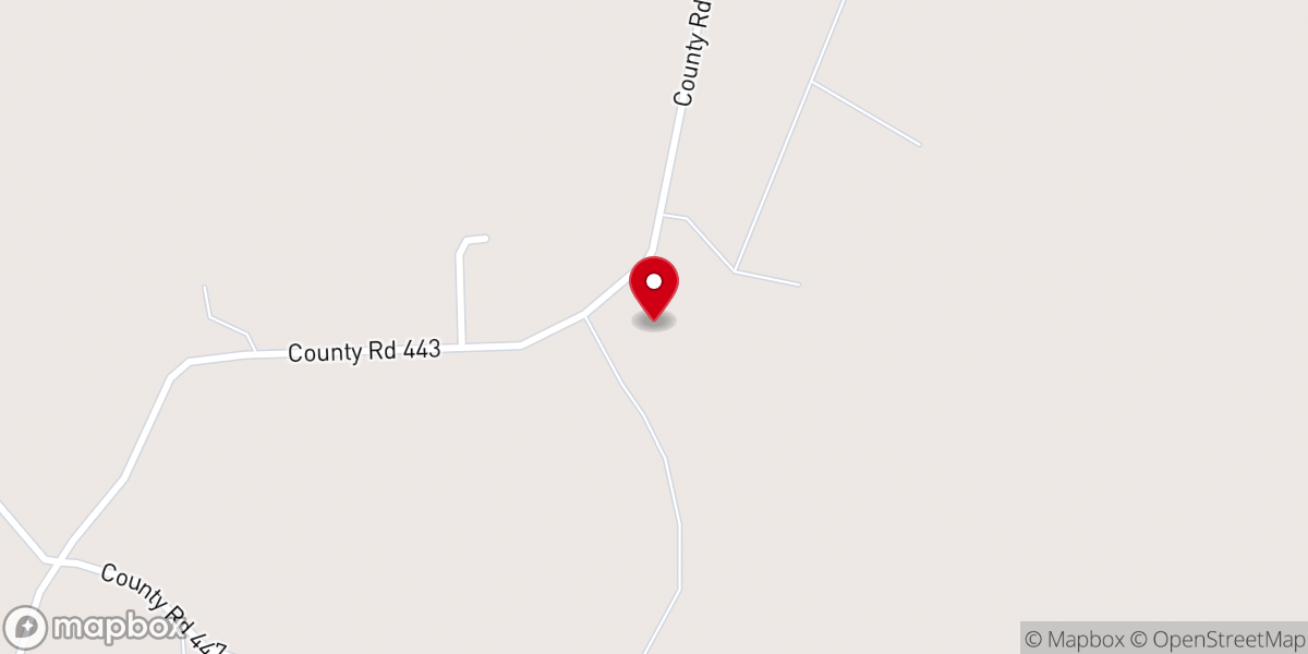 Map showing location of North Antioch Church