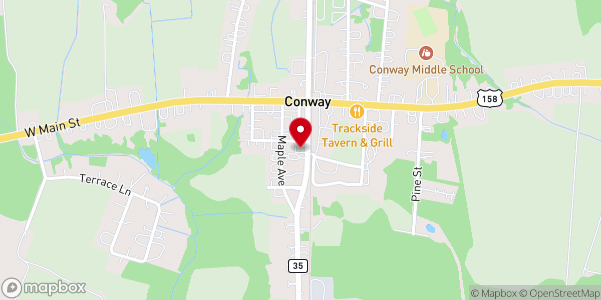 Map showing location of United States Postal Service