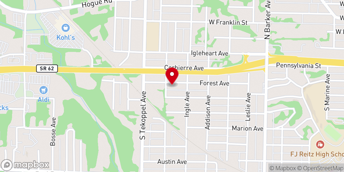 Map showing location of Destiny Church