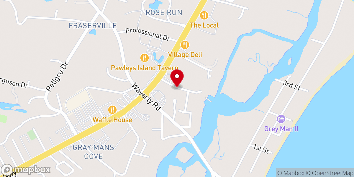 Map showing location of Easley Charles W