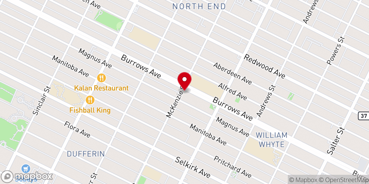 Map showing location of Springs Church Inner City