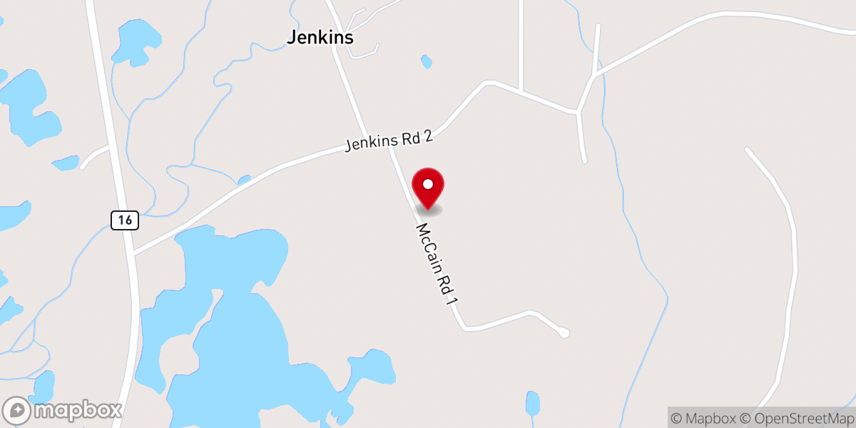Map showing location of Victory Baptist Church