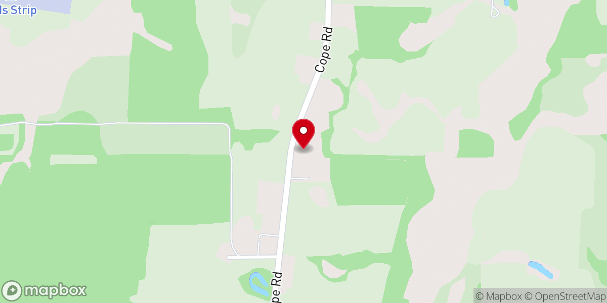 Map showing location of Holmes Creek Baptist Church