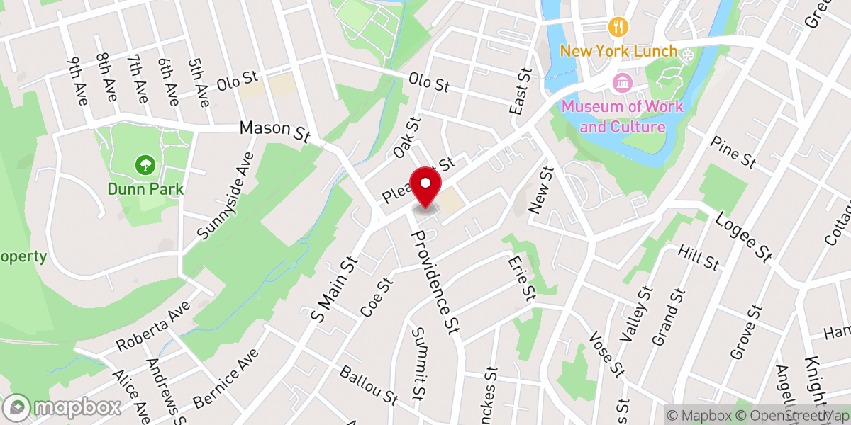 Map showing location of Saint James Baptist Church