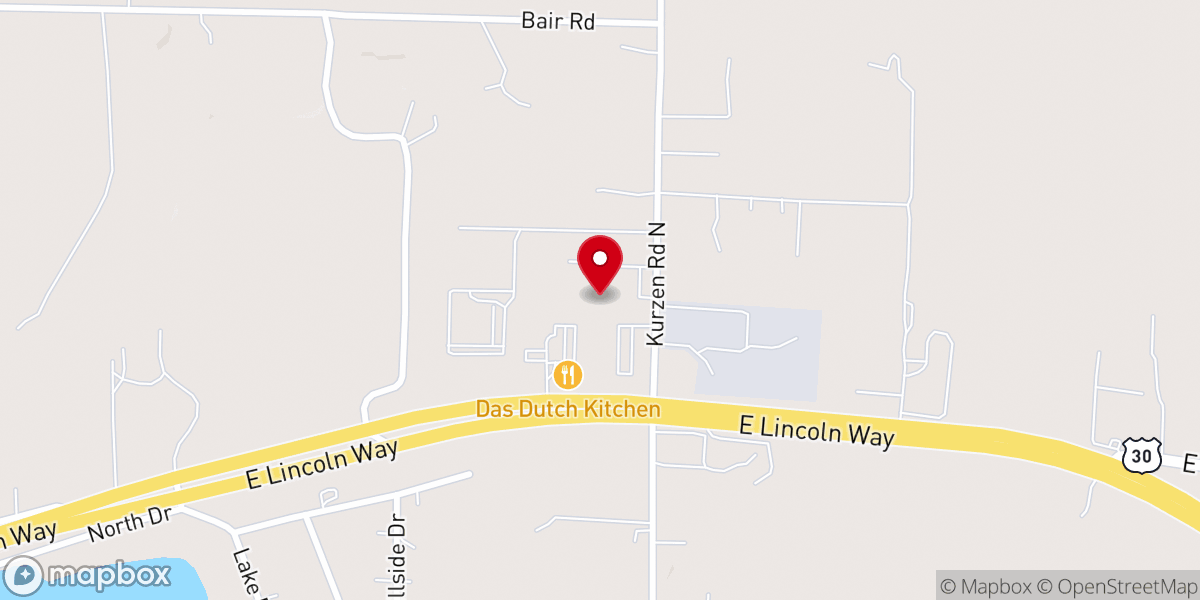 Map showing location of Living Water Church