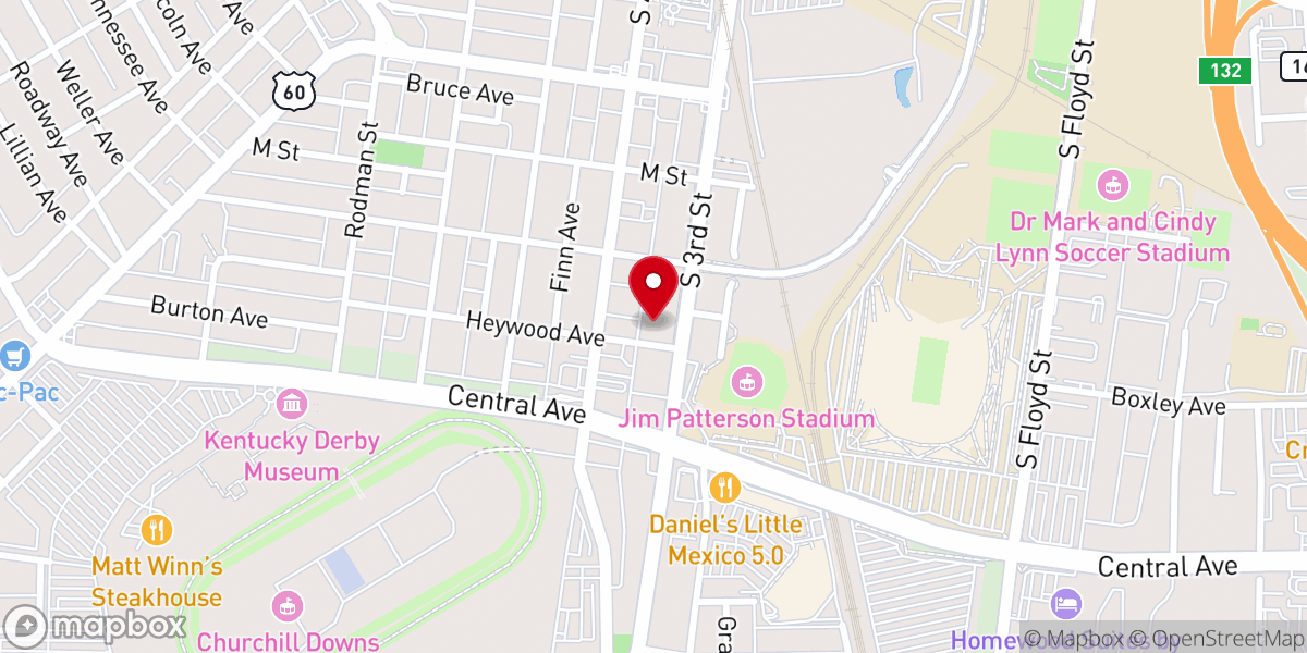 Map showing location of Holy Name Catholic Church