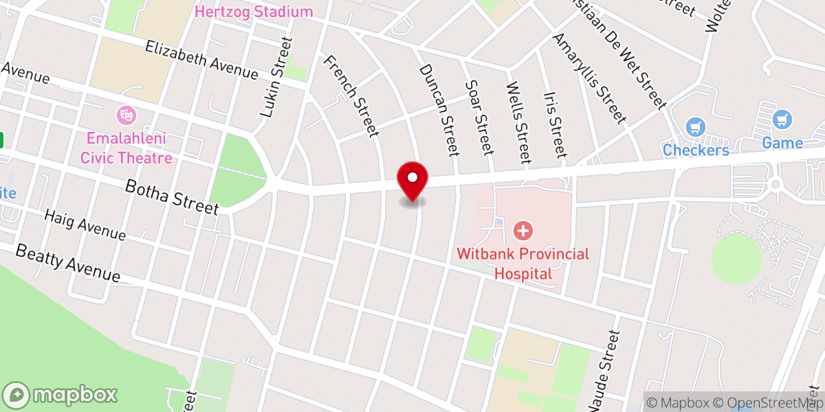 Map showing location of Harvest World Church