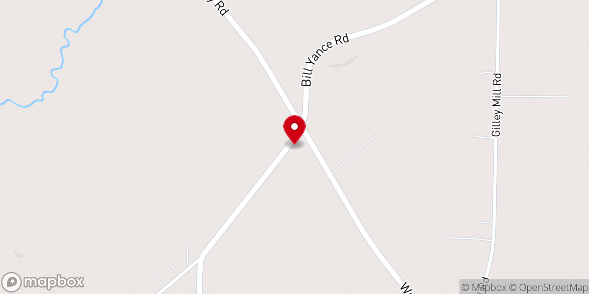 Map showing location of Mount Ararat Baptist Church