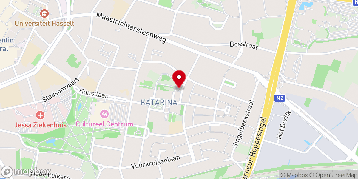 Map showing location of Ontmoetingscentrum Sint-Katarina vzw