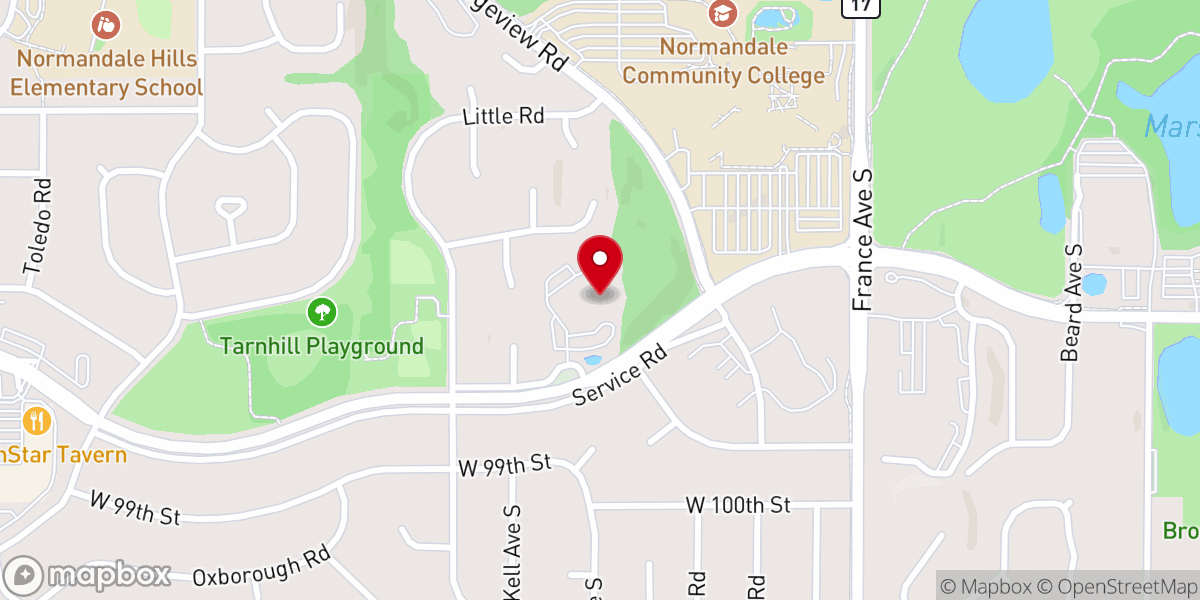 Map showing location of Chapel on the Hill