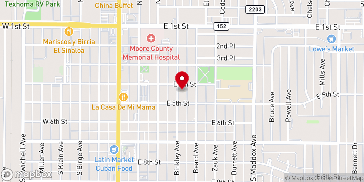 Map showing location of First United Methodist Church