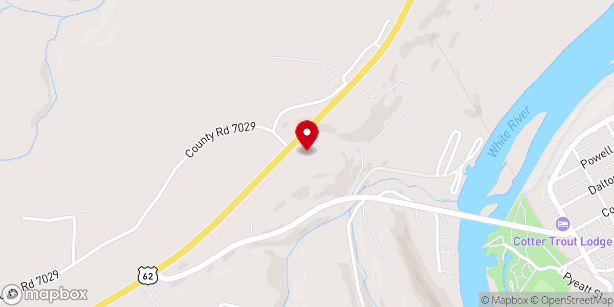 Map showing location of White River Full Gospel Church
