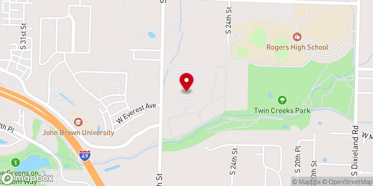 Map showing location of Immanuel Baptist Church