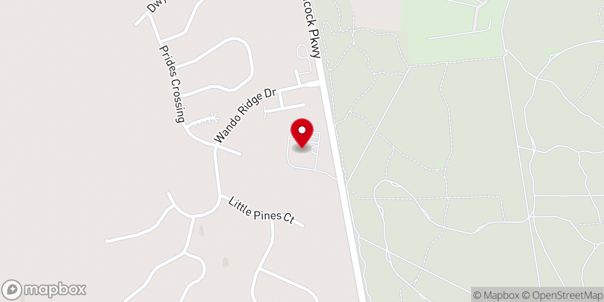 Map showing location of New Covenant Presbyterian Church
