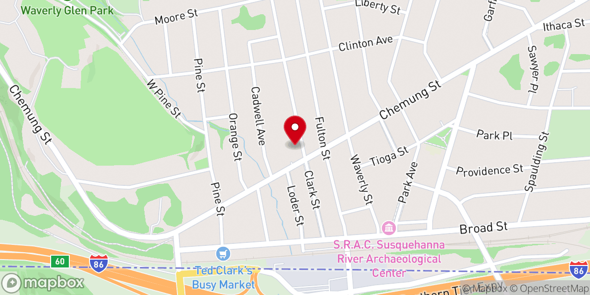 Map showing location of St James Catholic Church