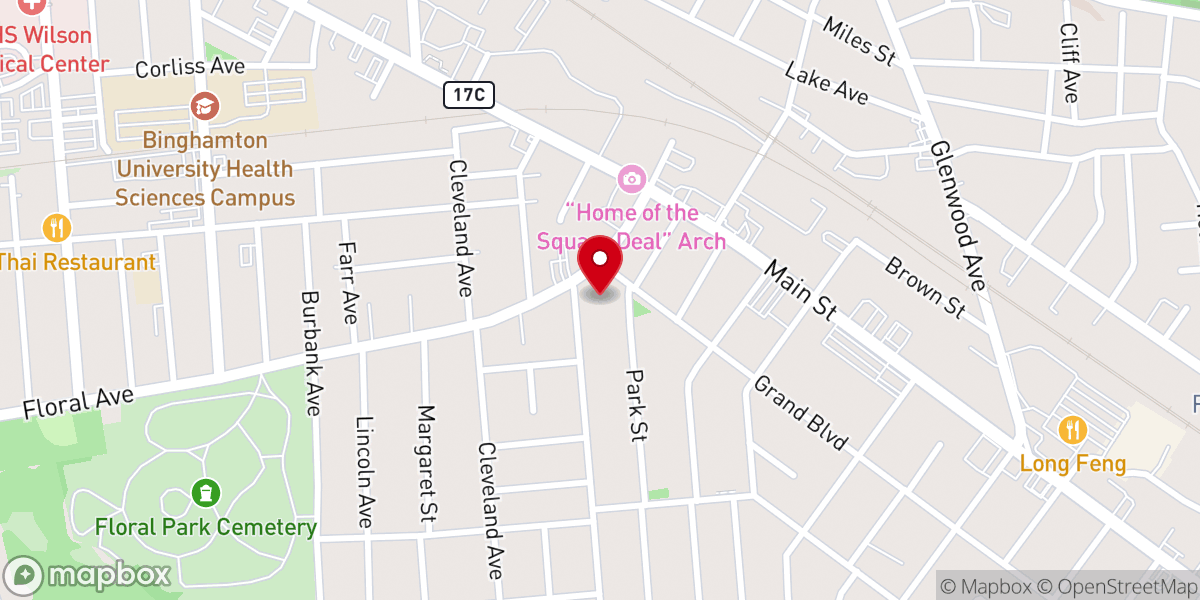 Map showing location of Grand Boulevard Methodist Church