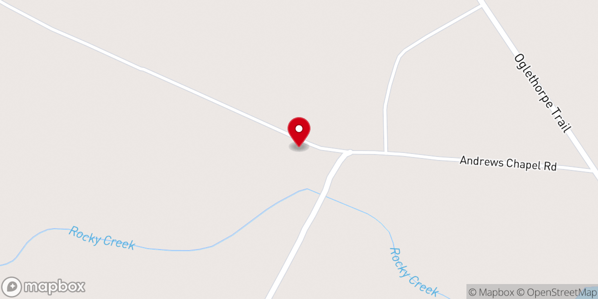 Map showing location of Saint Andrews Chapel