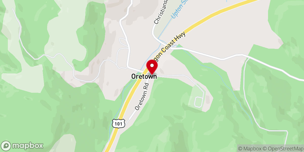 Map showing location of Healing Waters Bible Church