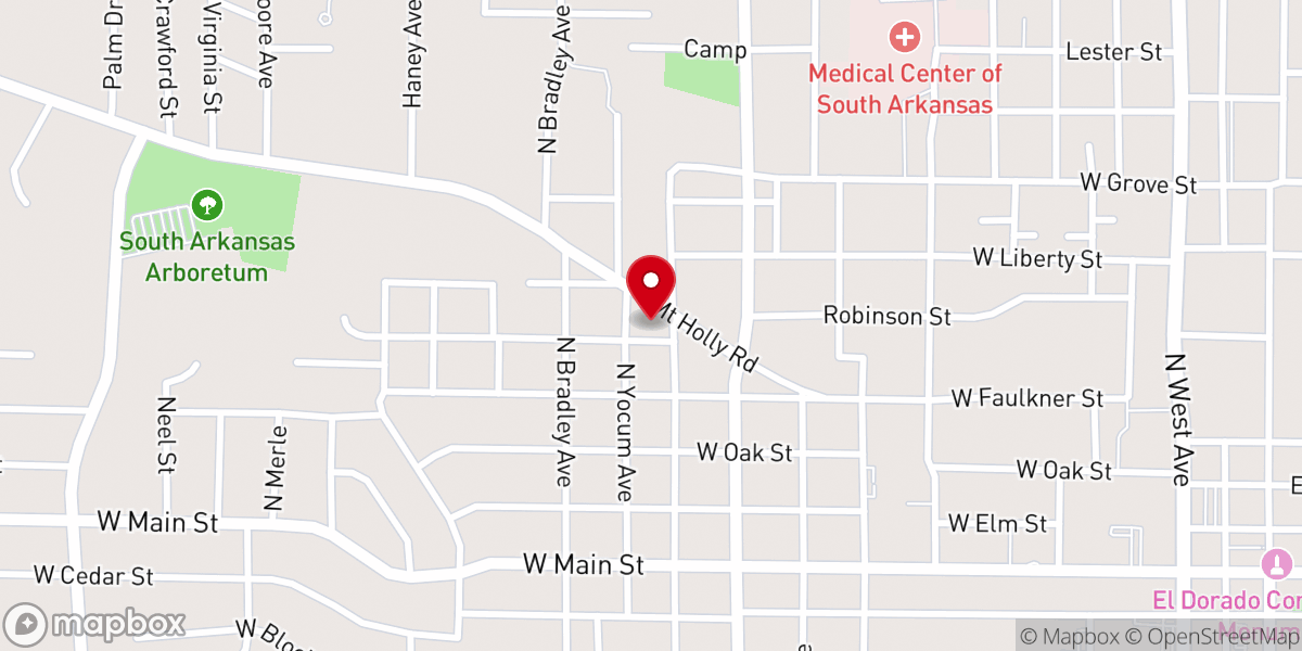 Map showing location of Second Baptist Church