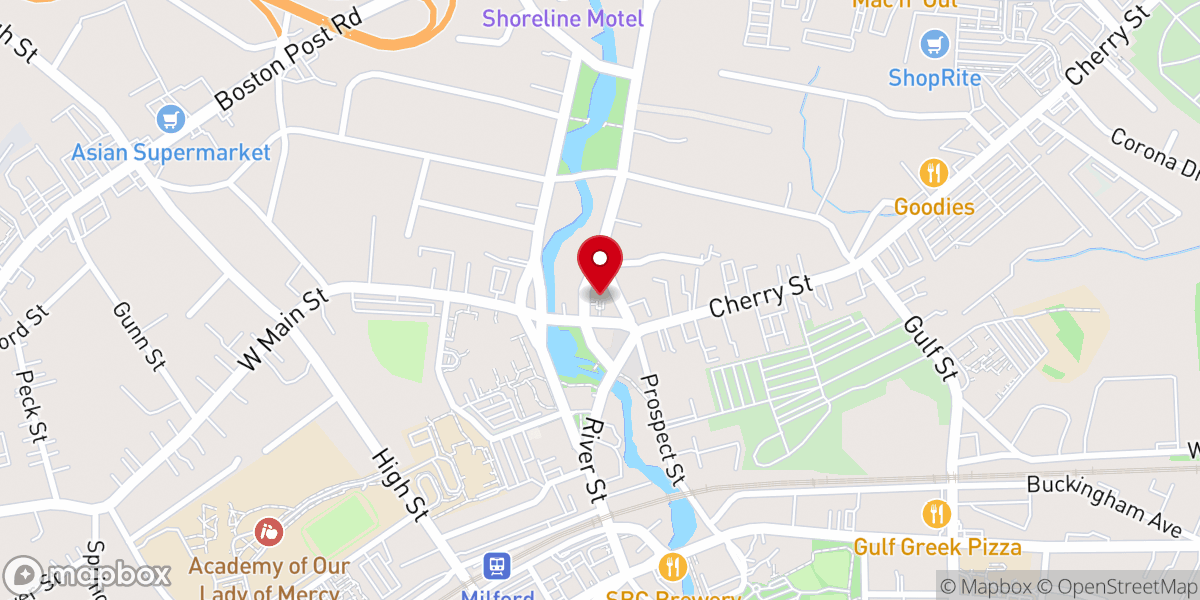 Map showing location of Plymouth Church