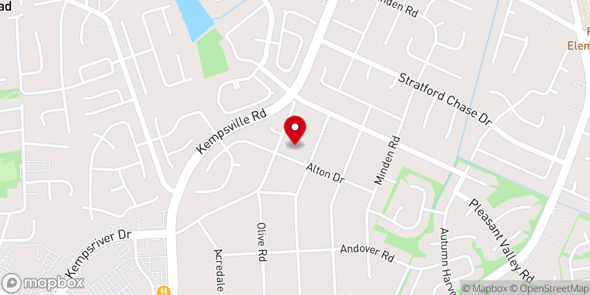 Map showing location of Community United Methodist Church