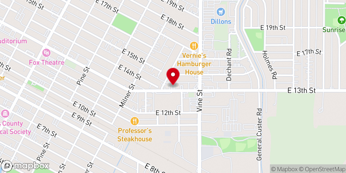 Map showing location of First Call For Help-Ellis
