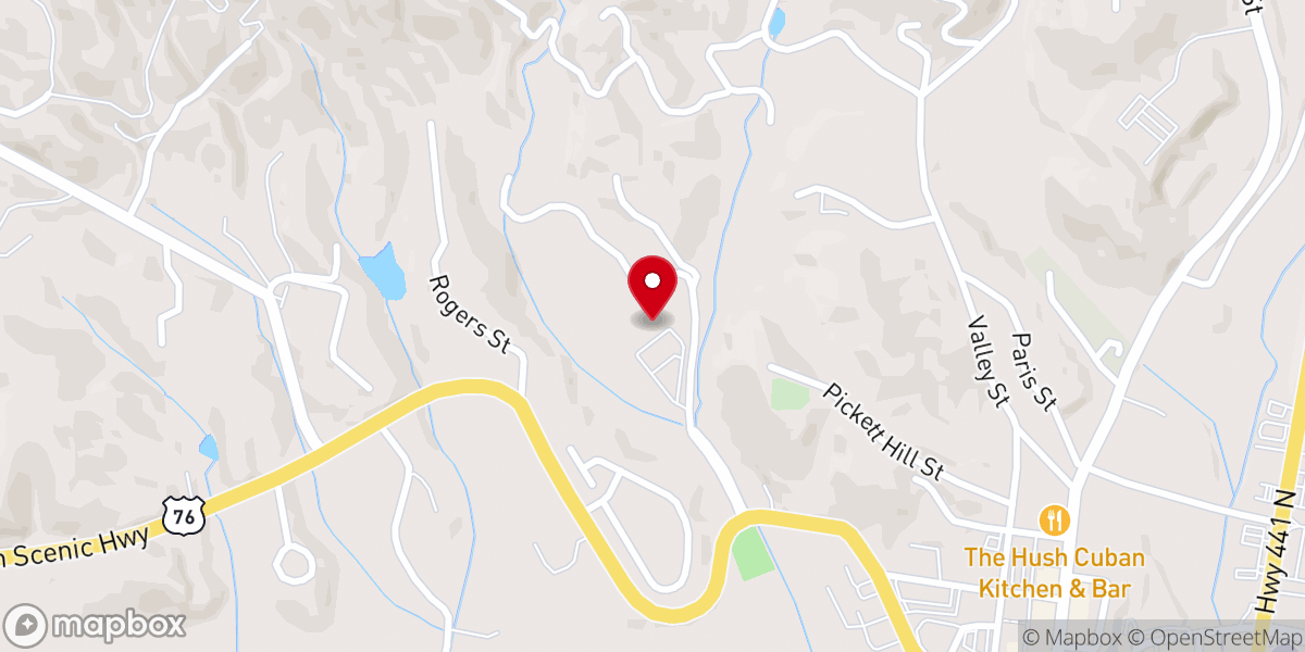 Map showing location of St Helena Catholic Church