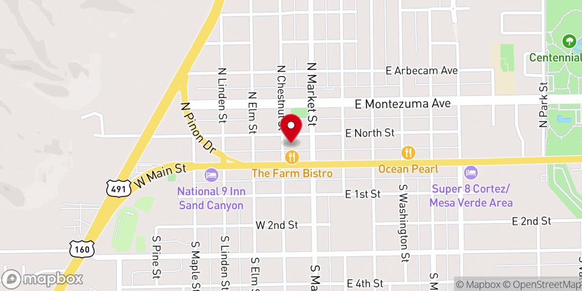 Map showing location of Grace Fellowship EFC