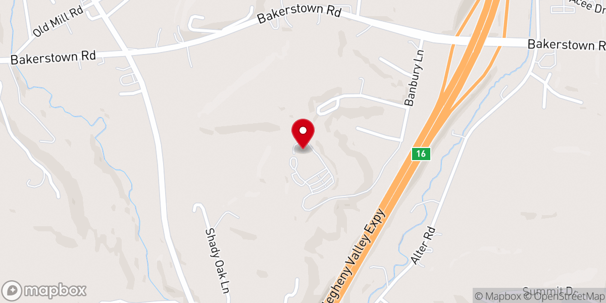 Map showing location of Harvest Baptist Academy