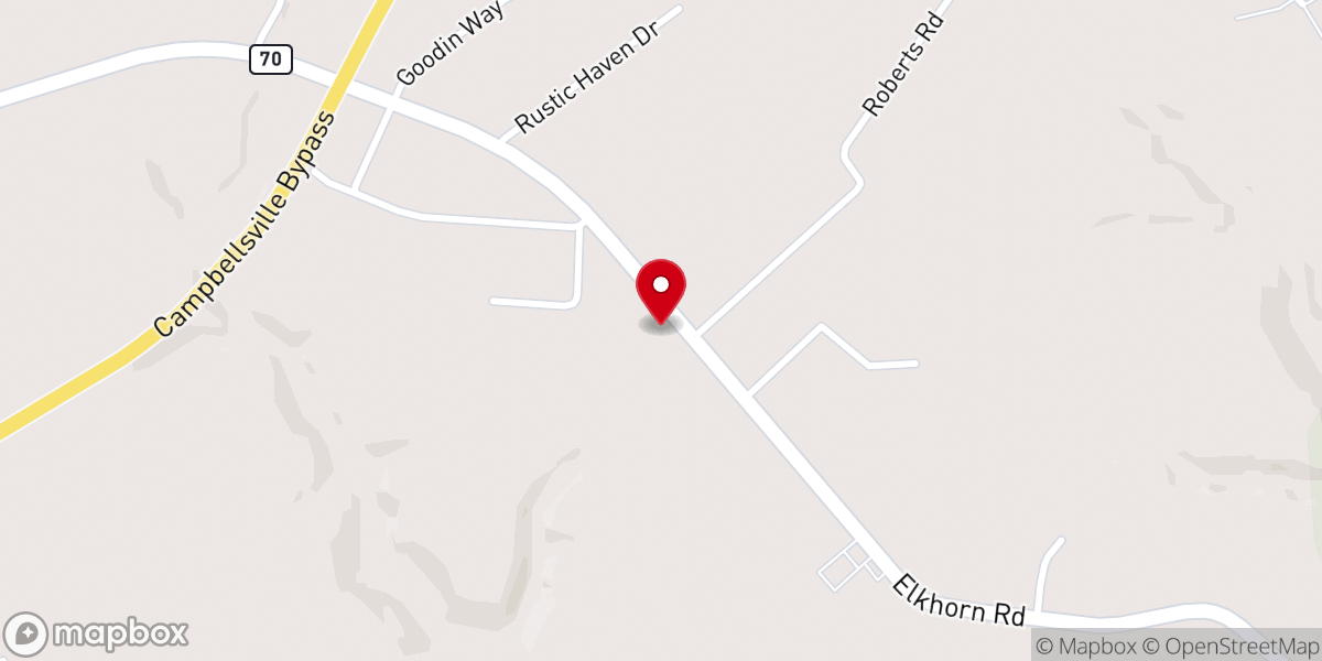 Map showing location of Southside Christian Church