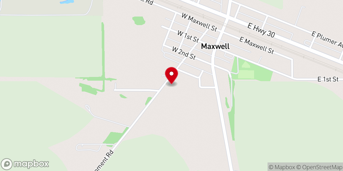 Map showing location of First Baptist Church Parsonage