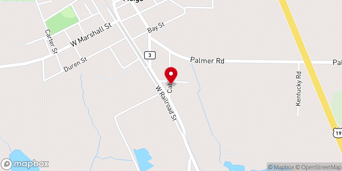 Map showing location of The Pentecostal Church Of God
